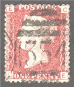 Great Britain Scott 33 Used Plate 201 - CE (2)